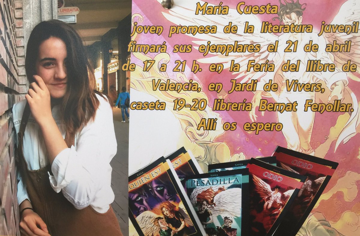 Sagradafamiliah's tweet photo. Gran noticia! Nuestra alumna @MeryCuesta22 estará en Viveros 21 de Abril firmando ejemplares de su trilogía! No pode+ estar más orgullosos! https://t.co/XIjyIKYepx