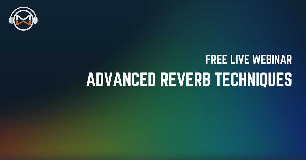 mixmasterwyatt's tweet photo. Join Free Live Webinar “Advanced Reverb Techniques” 
Monday April 10th 2PM EST
https://t.co/osP5tgDylh https://t.co/giZKlCy9AE