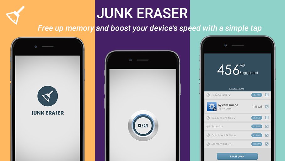 junkeraserapp's tweet photo. #Junk Eraser is a free, fast, and smart Android mobile cleaner. 
#Download for free: https://t.co/AkoXLBHXyk https://t.co/7V7q2jKB4f