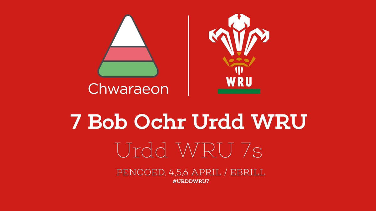 Good luck to everyone playing the #Urdd7s looking forward to watching the footage #future #talent