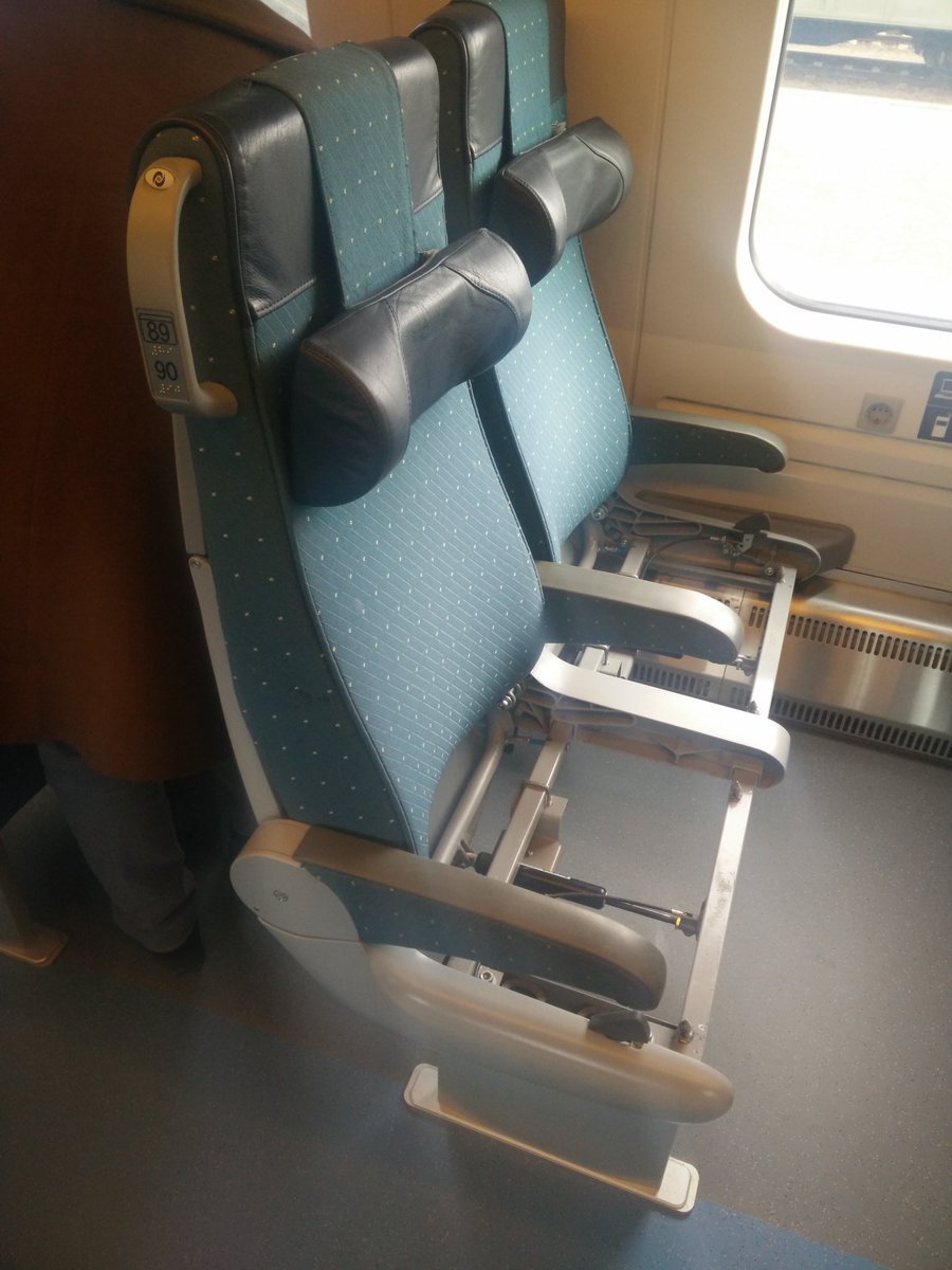 Travelling by train is comfortable they say. These are seats we reserved. Luckily the train is not full.