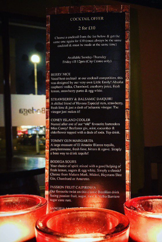 barbodega2's tweet image. #Two #cocktails for #TenPound all #night #tonight! 💃🕺🍸🥃🍹

Check out the options below! 👇

#Cocktails #Offers #Crosby #SouthRoad #Waterloo