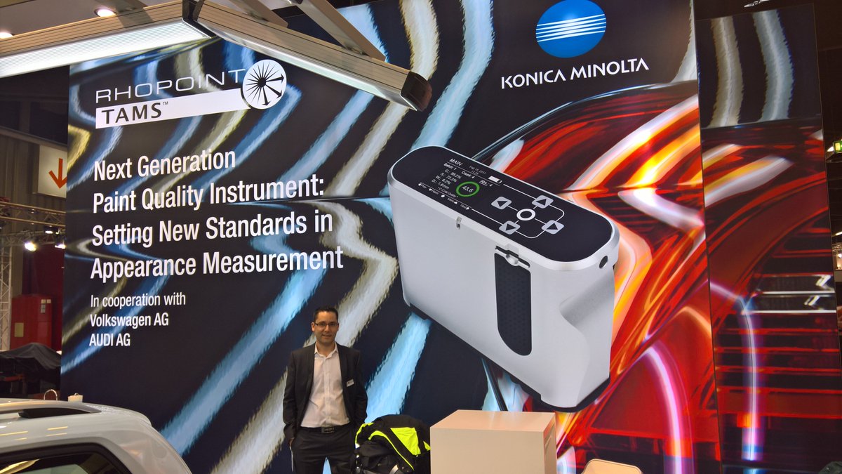 Rhopoint_Gloss's tweet photo. @EC_Show Visit @KMSensingEU booth 5-149 in Hall 5. #Rhopoint TAMS™ - Next Generation Paint Quality Instrument #ECS2017 https://t.co/NhaO09MFBF