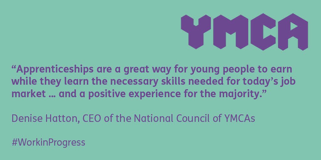 Today @YMCA_England has launched a new piece of research highlighting the positive aspects of apprenticeships.