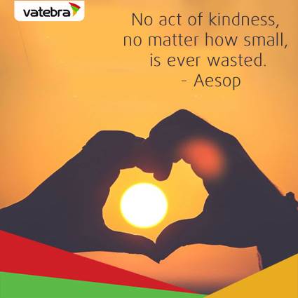vatebra's tweet photo. #WisdomWednesday: No act of kindness, no matter how small, is ever wasted. - Aesop https://t.co/zfbm4Fpjhp