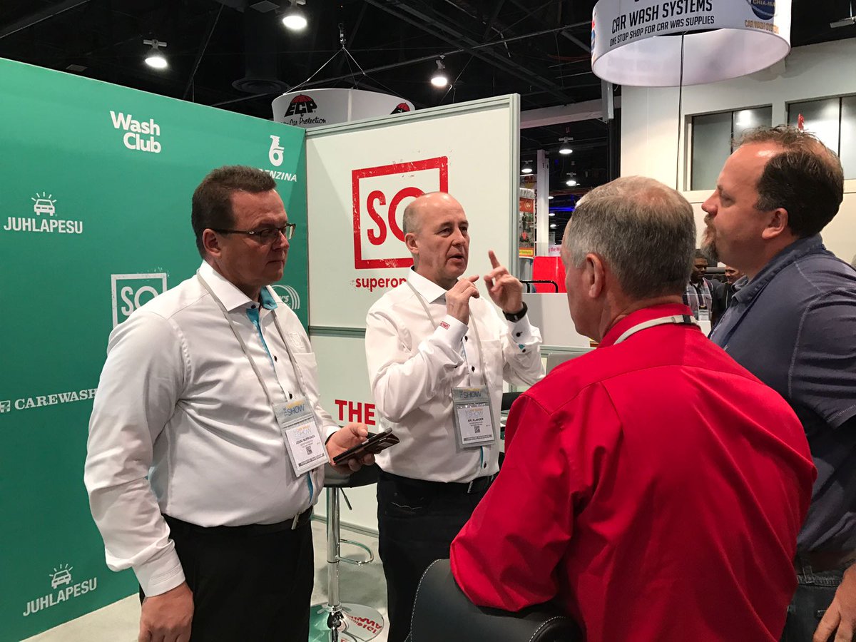 SuperoperatorHQ's tweet photo. Busy day 1 done, we are ready for day 2! Swing by at booth 2944 and we'll show you how the digital car wash works #GoCarWashShow https://t.co/aXdmTexrfE