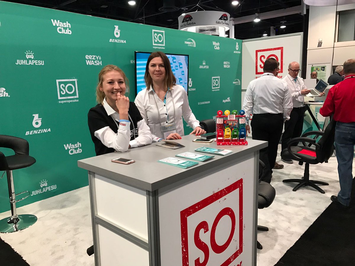 SuperoperatorHQ's tweet photo. Busy day 1 done, we are ready for day 2! Swing by at booth 2944 and we'll show you how the digital car wash works #GoCarWashShow https://t.co/aXdmTexrfE