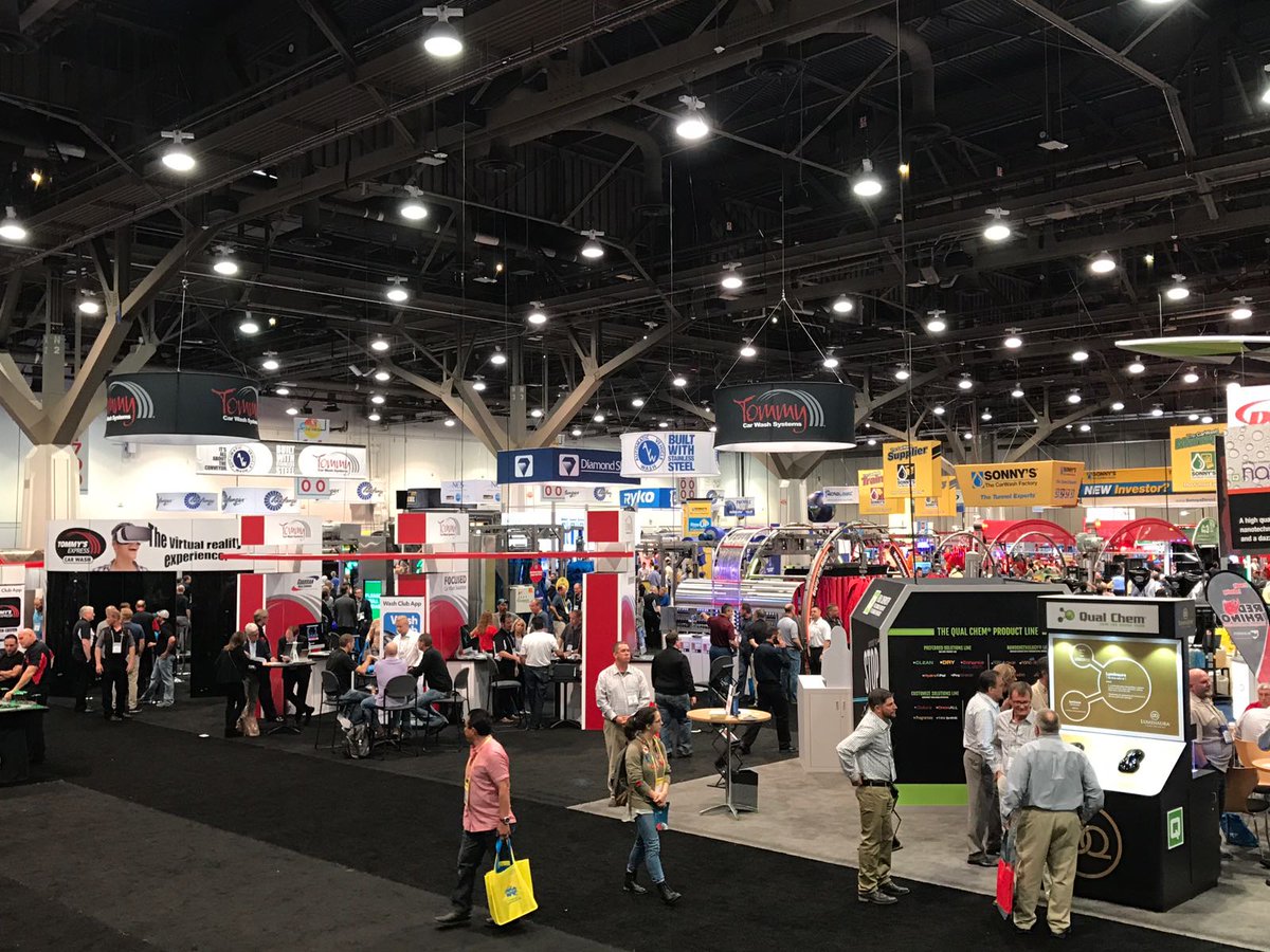 Busy day 1 done, we are ready for day 2! Swing by at booth 2944 and we'll show you how the digital car wash works #GoCarWashShow