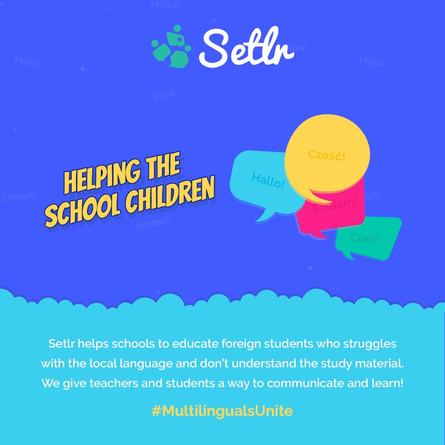 Team_Setlr's tweet photo. Many #children spend hours sitting around in #school because they don't understand the language: https://t.co/F2VWQH7XjC #WednesdayWisdom https://t.co/PBL3aMJW56
