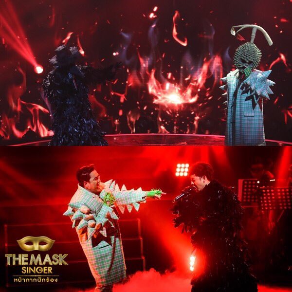 mask_singer's tweet photo. มีความสลับชุดกันเฉย.. น่าร้ากกก ❤️🎭 #themasksinger #ทอมเอ๊ะ https://t.co/spIjPkwY19