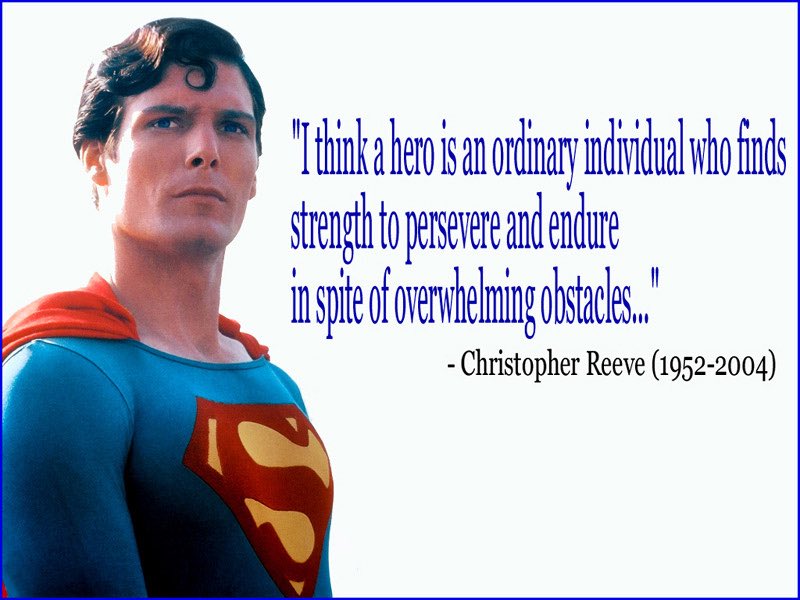 #WisdomWednesday #ChristopherReeve #hero #mv1cares #advocacy <a href="/ReeveFoundation/">Christopher & Dana Reeve Foundation</a>