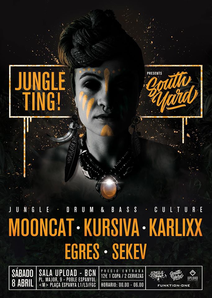 Calling all junglists! next <a href="/BCNjunglejungle/">jungle jungle</a>/<a href="/South_Yard/">SOUTH YARD</a> crew!
<a href="/kursiva_music/">K U R S I V A</a> <a href="/KARLIXX_DJ/">KARLIXX</a> #MOONCAT <a href="/EGRESjunglist/">DJ EGRES</a> 
 #junglejungle #bcn
