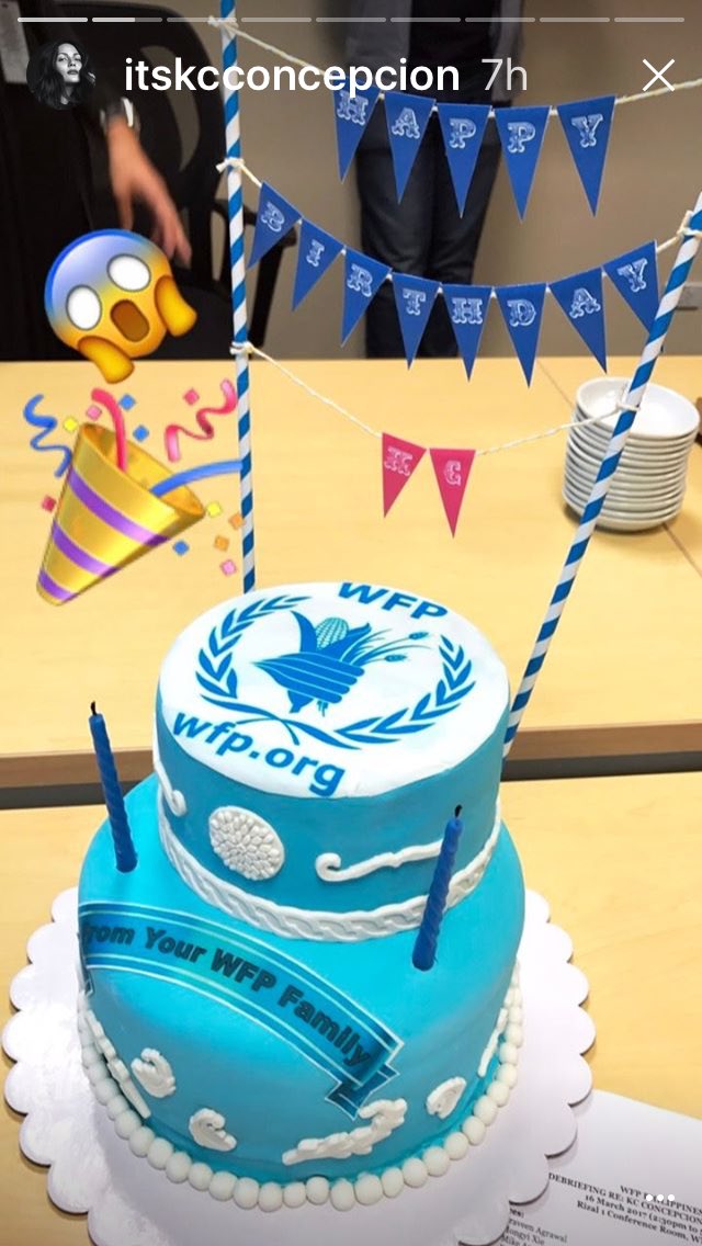 GlobalKaChooch's tweet photo. @WFP_Philippines celebrating our ambassador, @itskcconcepcion ! #happybirthdayKC https://t.co/mkWTOuyt4f