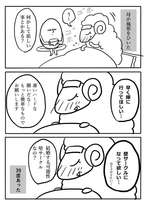 母が風邪をひいた話 