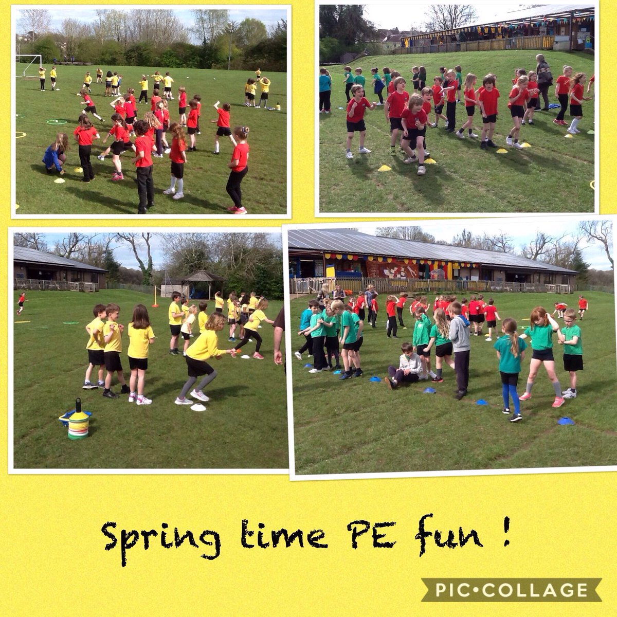Can you believe it ? Year 2 are already doing Sports Day Practice !!! Enjoying the spring sunshine !!