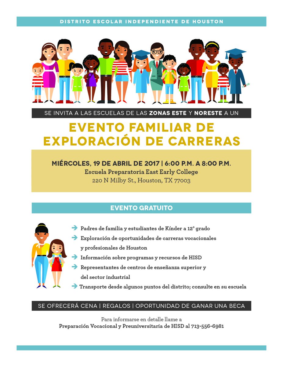 Lantrip friends &amp; family, please come and join us for Family Career Night, which will be hosted at East Early College on April 19th! 🤗