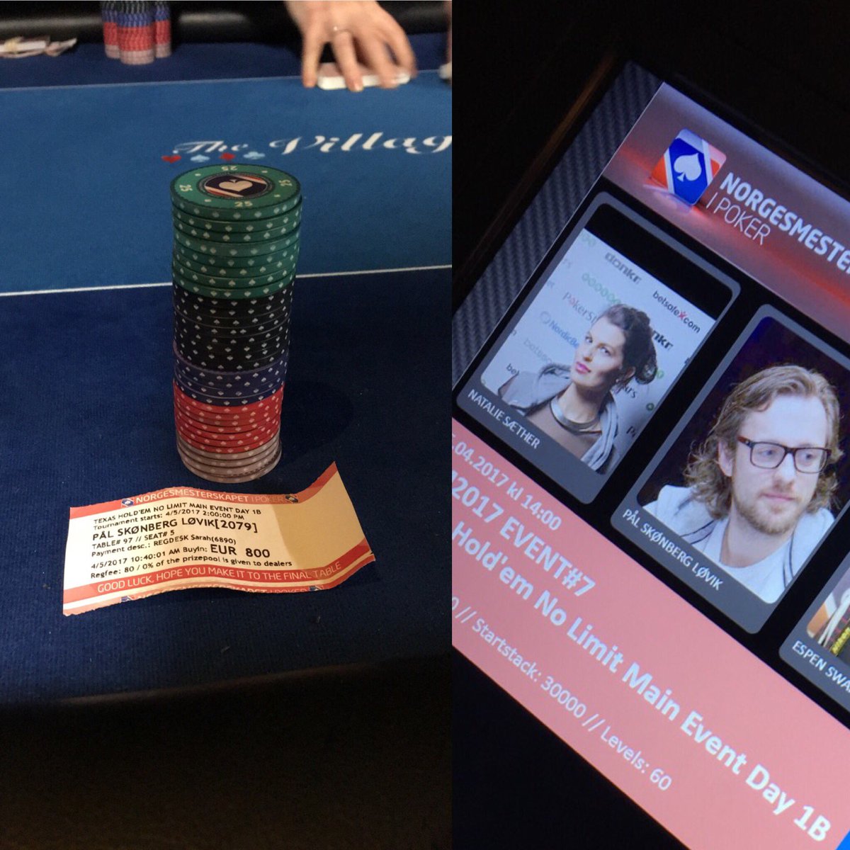 Deltidspoker's tweet photo. Main Event, Let's go! #deltidsbunny #teamentrobet #entrobet https://t.co/UlQ625nWjM
