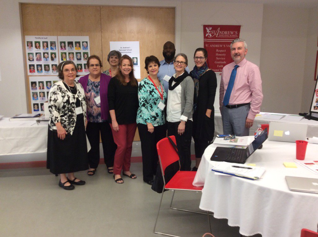 My awesome team about to finish <a href="/ISASED/">Isabella Sedin</a> <a href="/ISASouthwest/">ISAS</a> reaccreditation work for St. Andrew's Episcopal in NOLA.