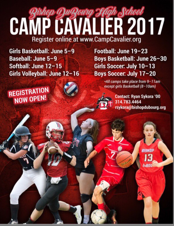 FearTheCavalier's tweet photo. Spend your Summer with the Cavaliers!! ⚾️🏐🏀⚽️🏈⚔⚔ https://t.co/hhD22sNiaN