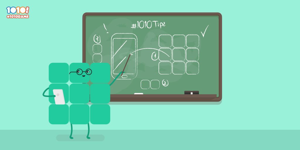 1010Game's tweet image. #1010Tips Always leave room for the tricky 3×3 block! #1010Game 
Play now: 1010ga.me