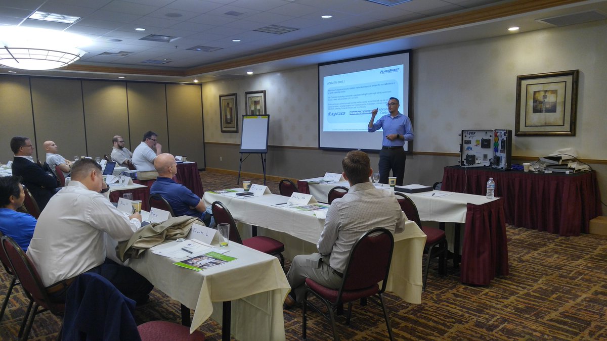 PlateSmart's tweet image. #PlateSmart is so excited to be at #ISCW17! Our first meeting with @TycoSG for the West Coast sales team!