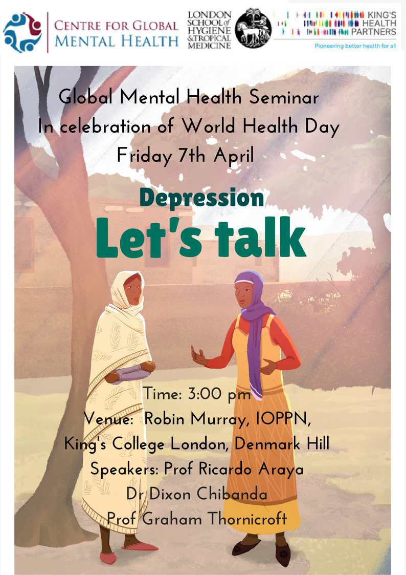 Check out our Global Mental Health Seminar this Friday to celebrate World Health Day, All Welcome!  #WorldHealthDay bit.ly/2nsGQ9T