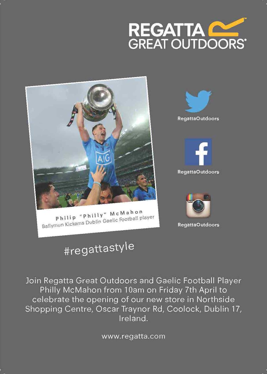 NorthsideNSC's tweet photo. Head down to our new store,@Regattaoutdoors this Friday at 10am &amp; see @PhillyMcMahon 
🎉 100 free fleeces for the first 100 customers! 🎉 https://t.co/MBn2Mbb84q