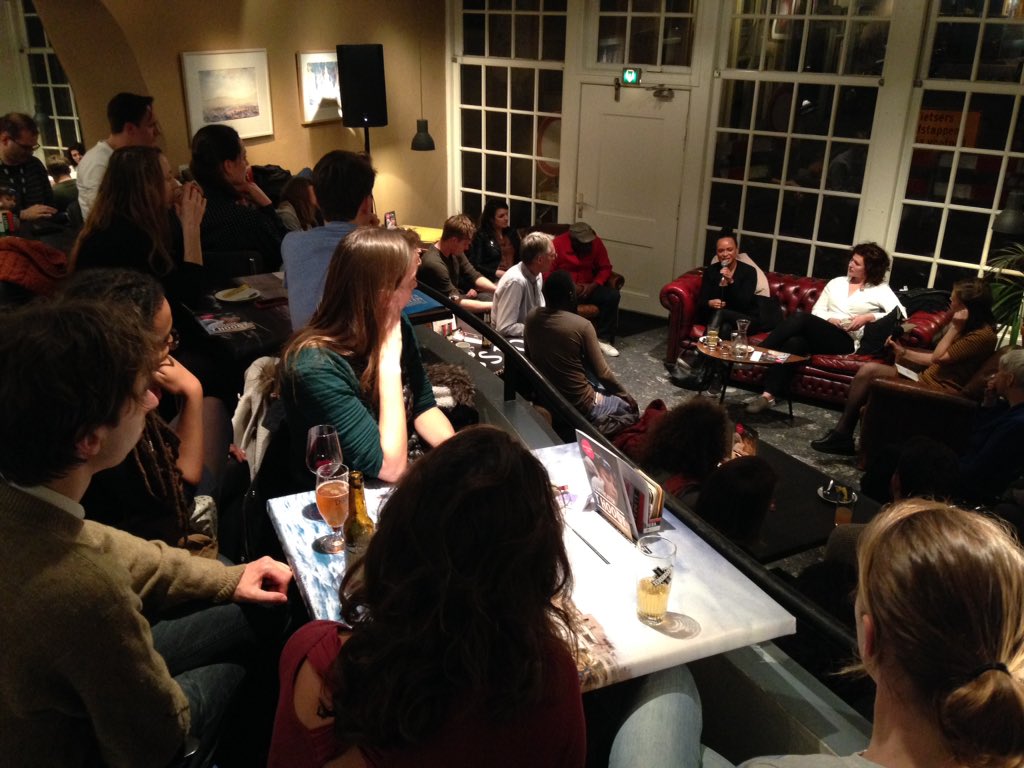 riannebrouwers's tweet photo. @utrechtnetwerk @Hoogt Tranen bij de film #inprocedure, nu een bijzonder nagesprek in het café met experts en publiek @Hoogt https://t.co/u24aJfKjEX