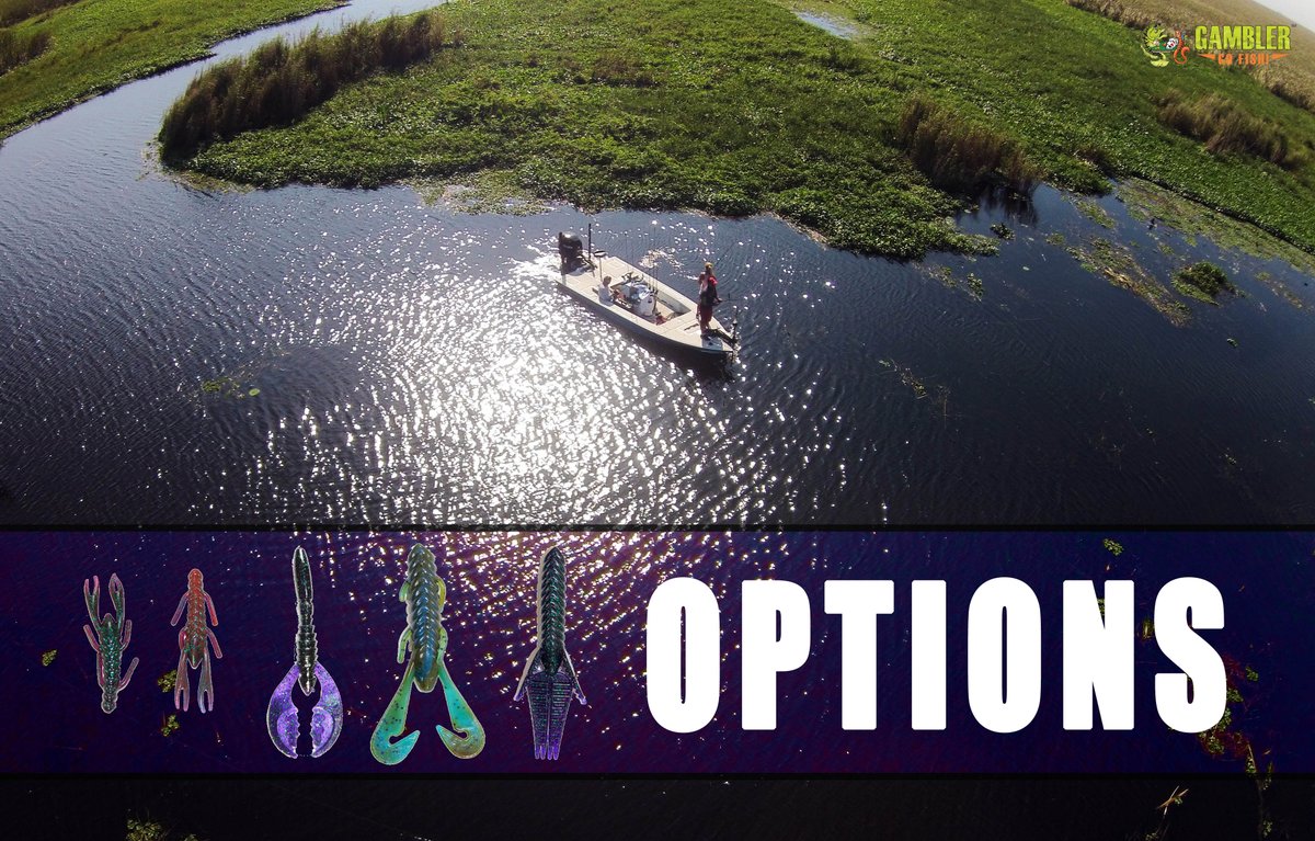 gamblerlures's tweet photo. You gotta have them....
#bassfishing #options #whynot #flappydaddy #bbcricket #burnercraw https://t.co/z3U9HQiira