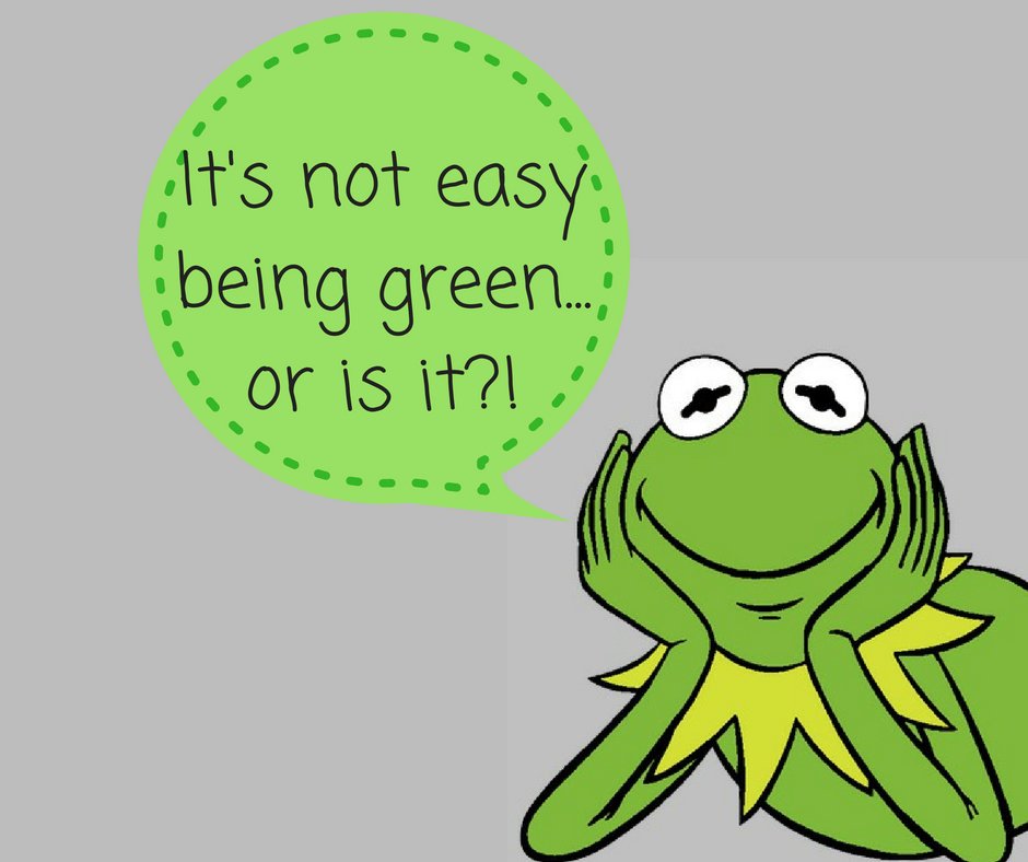 Check back in throughout the week to see Kermit's tips on how it actually is easy being green!!! #KEB #EasyBeingGreen