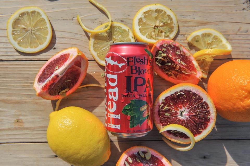 csbev's tweet photo. Today's @dogfishbeer #LaunchWeek spotlight: Flesh &amp; Blood IPA! A hoppy, fruity zest of a sensational IPA! Look for 6pk cans &amp; draft #dfb2kc https://t.co/ZAZsyVK5rm