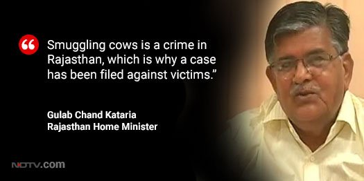 .<a href="/LRC_NDTV/">LRC_NDTV</a> Minister Gulab Chand Kataria to <a href="/LRC_NDTV/">LRC_NDTV</a> on 5 men assaulted by cow vigilantes in Rajasthan's Alwar, 1 killed

ndtv.com/live