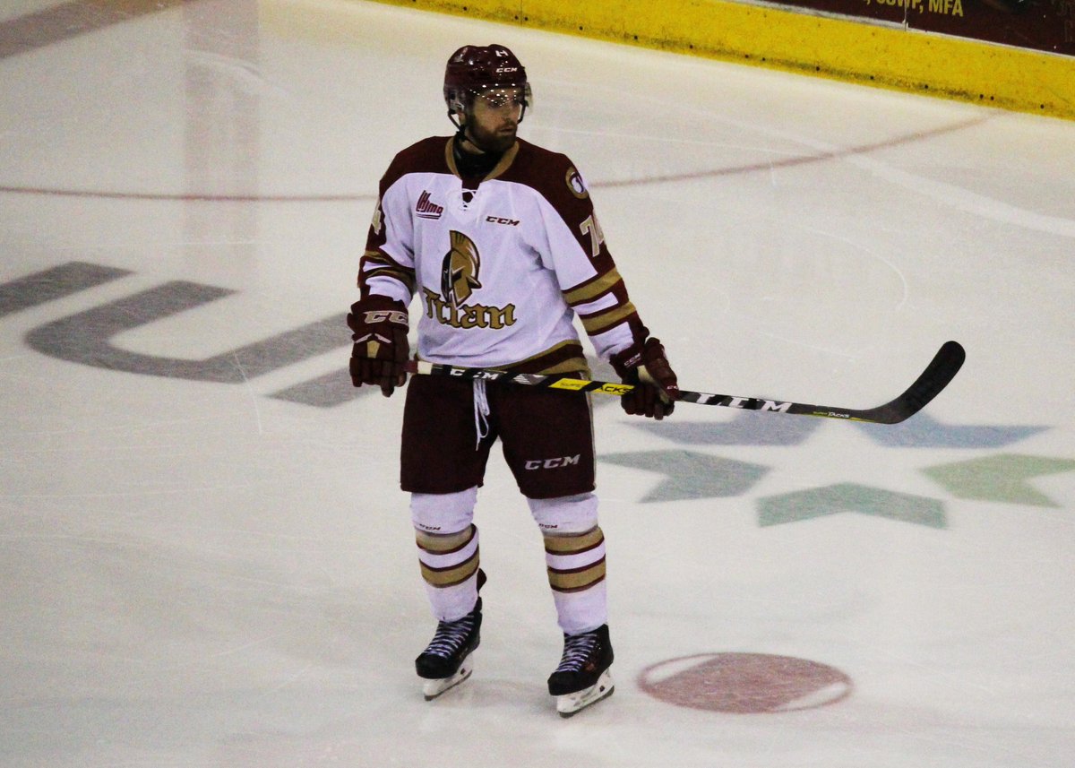 JonathanSigal's tweet photo. Following midseason trade to @ABTitan, @zmala27 thrives as two-way blueliner. My @NEHockeyJournal story: https://t.co/bzhEd2kjQJ https://t.co/ATwQRwm7rq