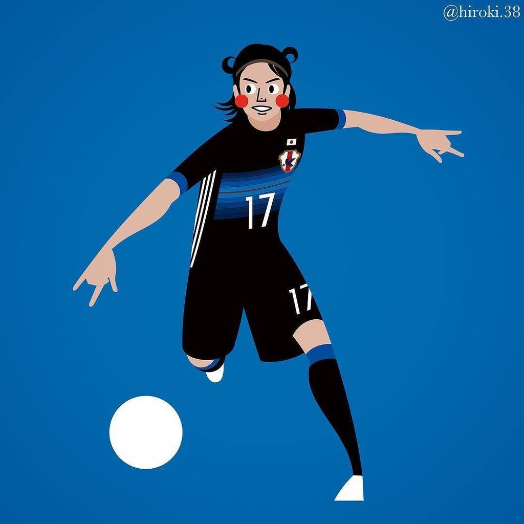 Hiroki 38 復興のシンボル Strong Cute Dependable 長谷川唯 くまモン 熊本 熊本地震復興支援マッチ キリンチャレンジ杯 日テレベレーザ なでしこジャパン 高倉ジャパン 日本代表 イラスト T Co Cqnkoccu9u T Co Mg7ssawgm9