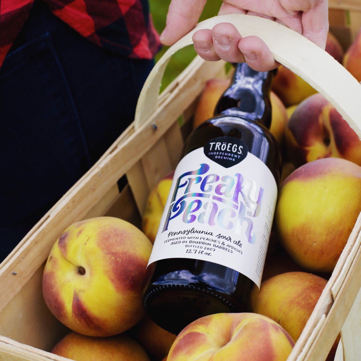 TroegsBeer's tweet photo. Freaky Peach will be available starting at 11 a.m. this Thursday in our General Store and Tasting Room. #SplinterSeries https://t.co/avVbgzJJIk