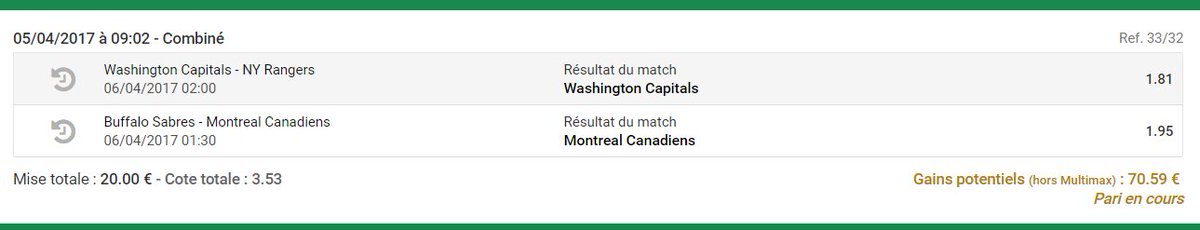 TempestPronos's tweet image. #9 Prono 💵
Washington Capitals - 1.81
Montreal Canadiens - 1.91
Côte : 3.53 👽
RT LIKE &amp;amp; FOLLOW ! 💵
