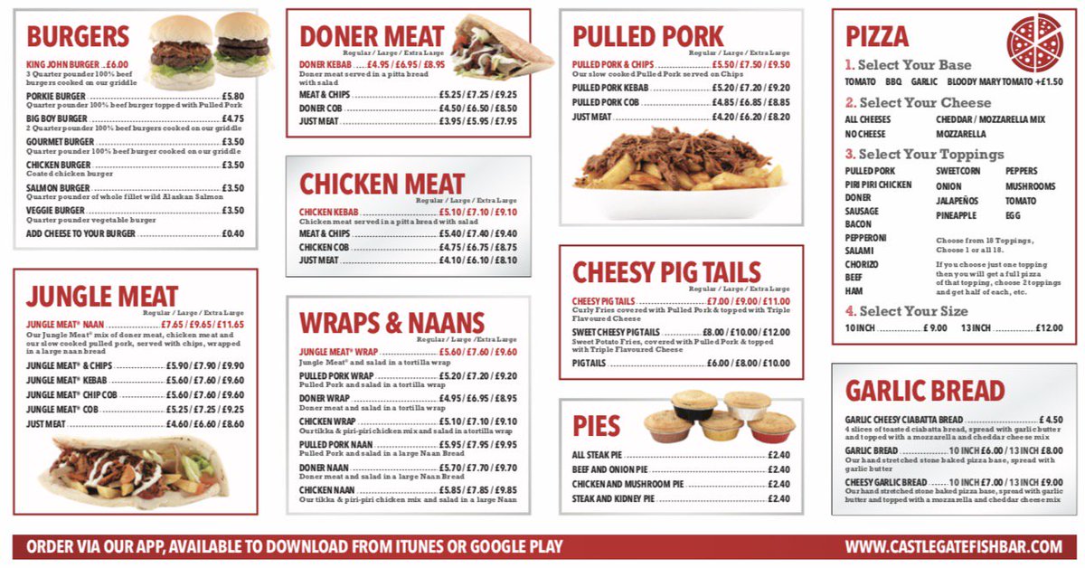 CastlegateFB's tweet photo. New pizza section available, order via our app or call 01636 798508 #pizza #junglemeat #cheesypigtails https://t.co/zcAi4dhKx6