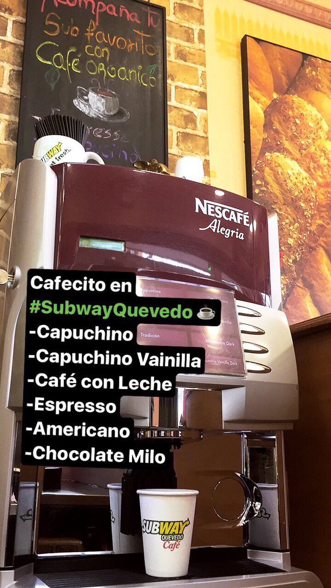 VVPQuevedo's tweet photo. BUENOS DÍAS #QUEVEDO!

Ya abrimos #SubwayQuevedo💚

Ya desayunaste?

Qué tal un #ComboDesayuno con #SUBDeJamón y #CAFÉ @NESCAFE por $3.50?☕️🔴 https://t.co/wLZcnypqrQ