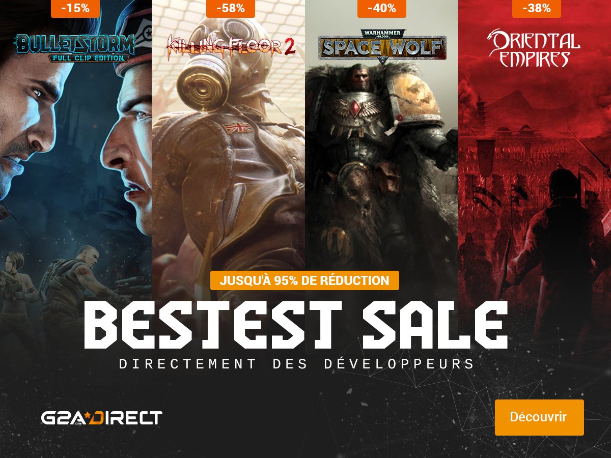 G2A_FR's tweet photo. Seulement le meilleur du meilleur chez #G2ADirect ! https://t.co/yqA4rano7L #G2Asale https://t.co/L2kOXcKcMA