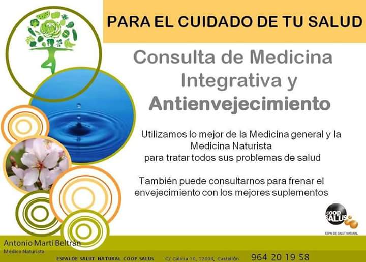 coopsalusespai's tweet photo. Consulta de Medicina integrativa y Antienvejecimiento https://t.co/XOAZWpjDYO