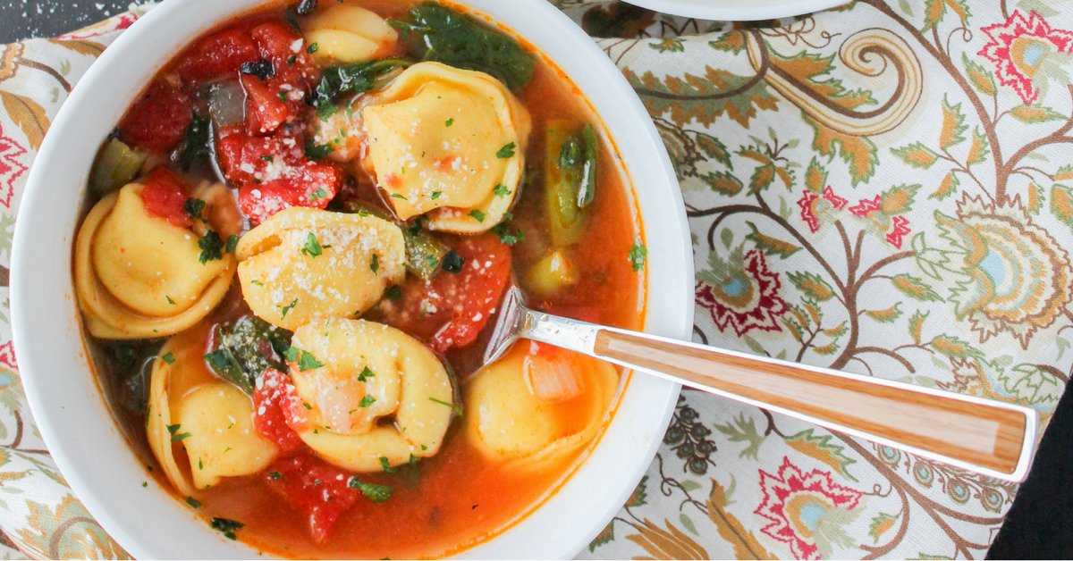 Spring is here, but some of us are still dealing with cold weather. Warm up with this Hearty Tortellini Soup! buff.ly/2nDM3aO