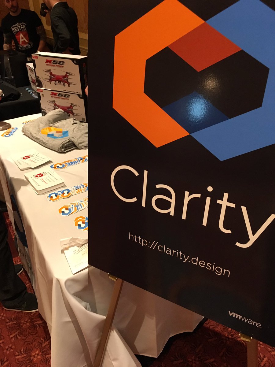 VMwareClarity's tweet image. Stop by the Clarity booth at #ngconf. Come say hello 👋