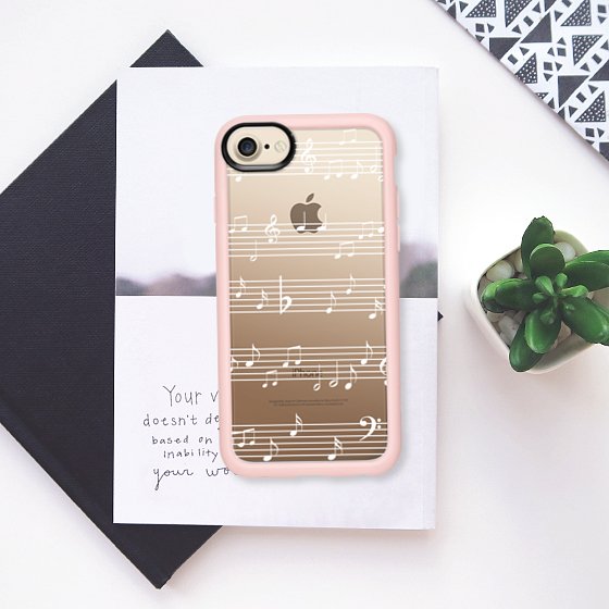 Kakelstore's tweet photo. My pretty #music #case from #Casetify ! #pink #notes #design #art #transparentcase #iphone7 #iphone #casetifyartist https://t.co/jSmljQ7PMJ https://t.co/qvDSCAiG3I