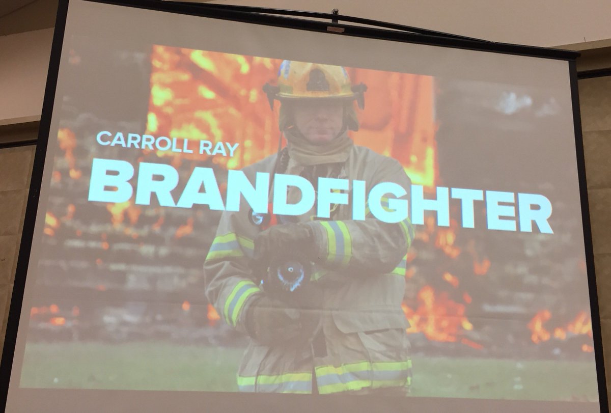 nharhut's tweet photo. Carrol Ray says being a firefighter is similar to being a creative strategist #creativityincommerce https://t.co/oQKTmk2R7W