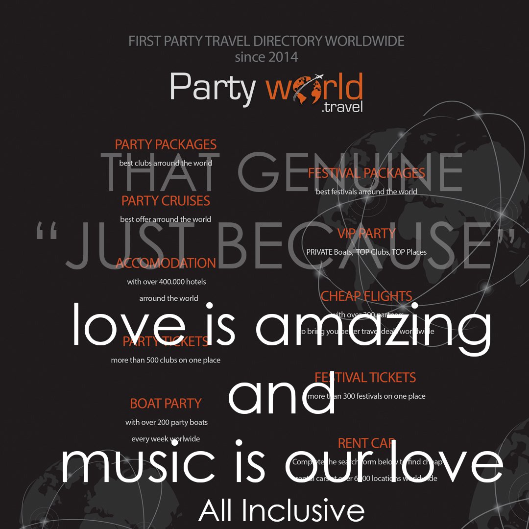 partyworld001's tweet photo. #Love is #amazing and #Music is our #Love ! #partyworld #travel @partyworld001 https://t.co/c0UU7MYk5j  #summer2017 #ibiza2017 #MiamiBeach https://t.co/4jl67gfQu3