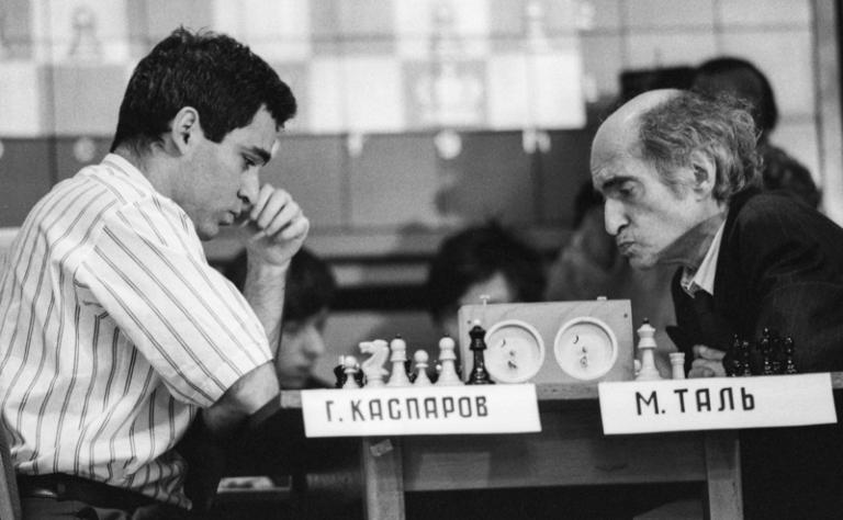 Douglas Griffin on X: Mikhail Tal, pictured in play v. Garry