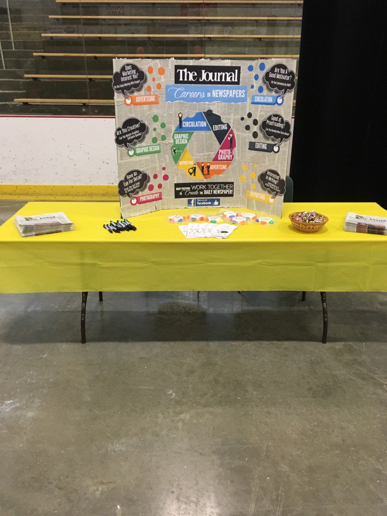Ready for the Career Expo @ NU Civic Center. See kids' photos in Journal tomorrow