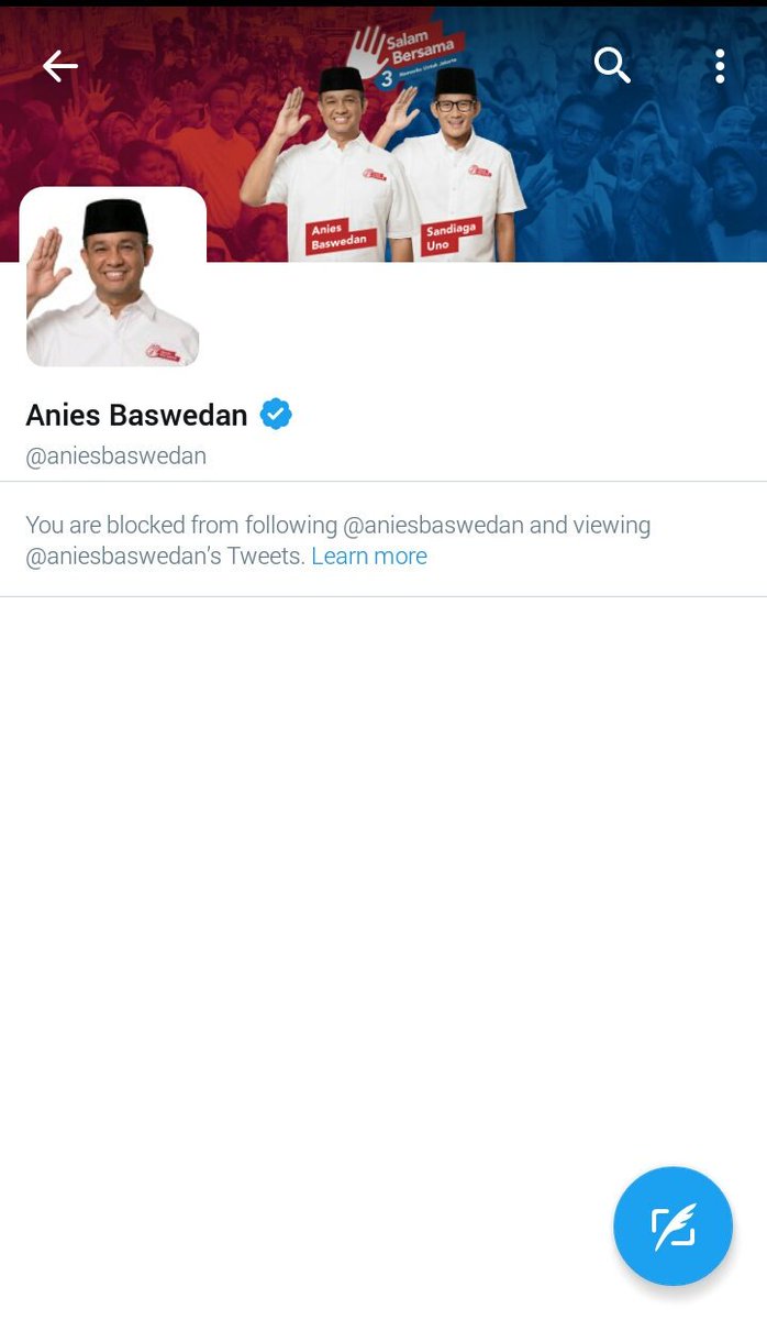 Pantesan ga bis nge tag trnyt gw diblock sm pak anies 😂 ga kuat kali sm fakta2 ditweet gw @Erika_sherena <a href="/BersatuBelaNKRI/">Ormas Petamburan</a> #JakartaBersyariah