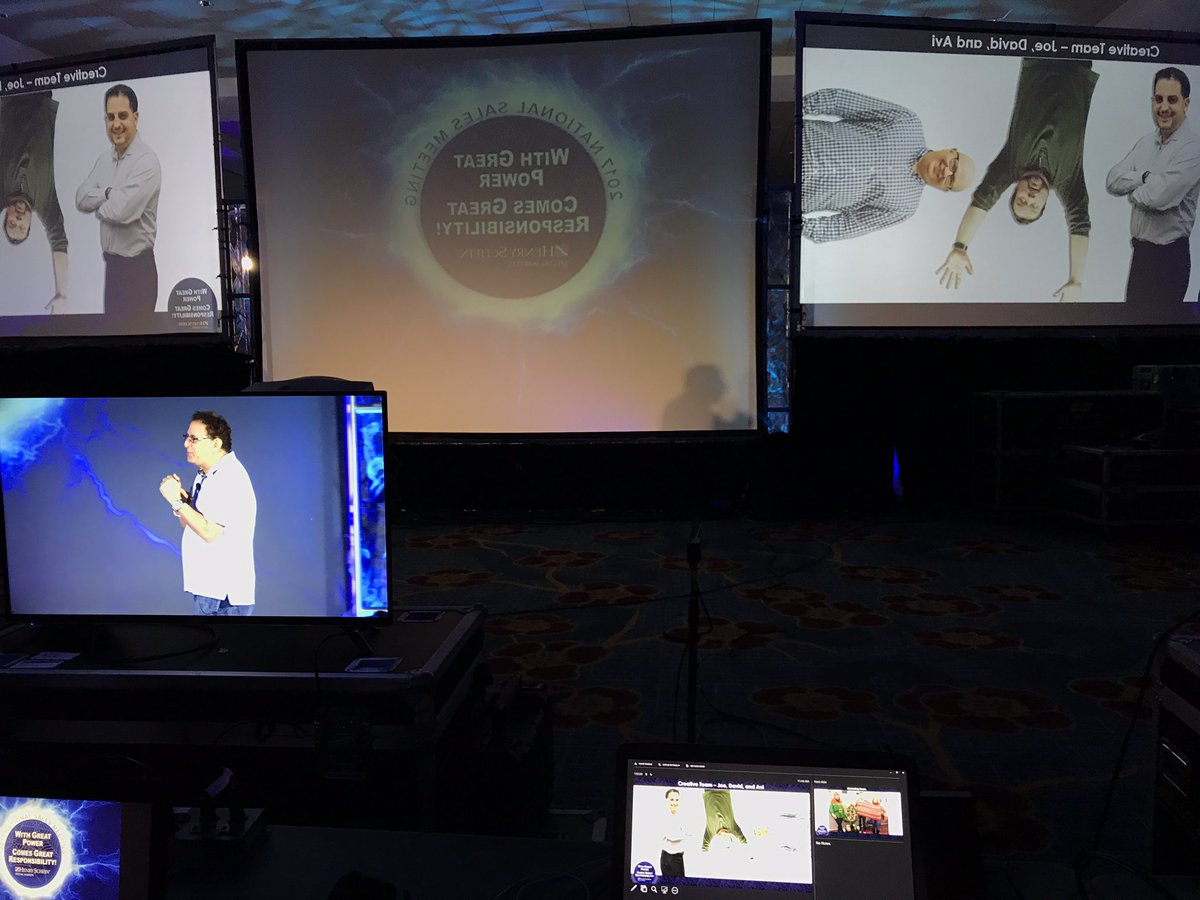HS_Multimedia's tweet image. Getting props backstage at Special Markets National Sales Meeting finale.