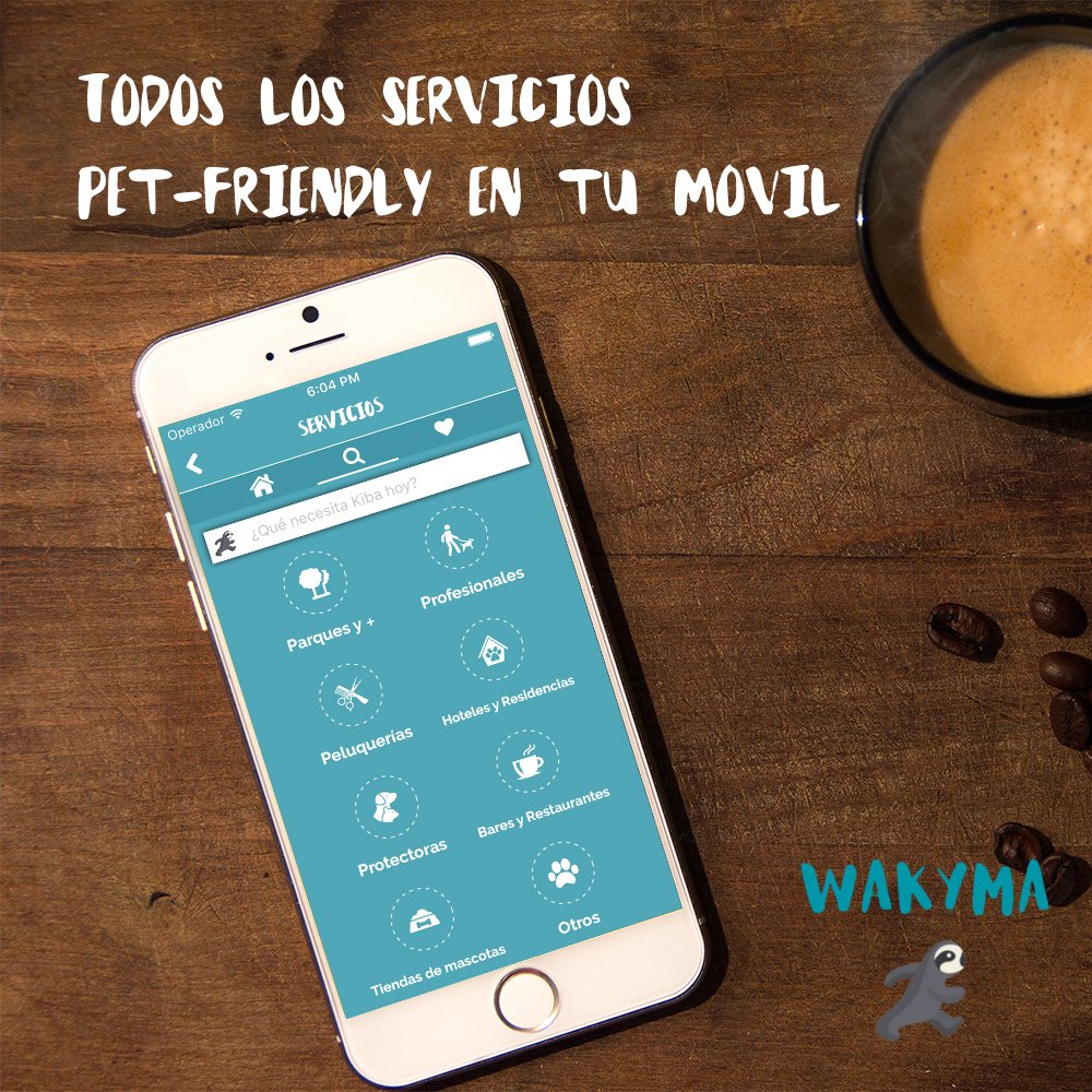 ¿No encuentras un sitio para tomar un café con tu mascota? Con Wakyma tendrás cafeterías pet-friendly al alcance de tu mano ☕️📲